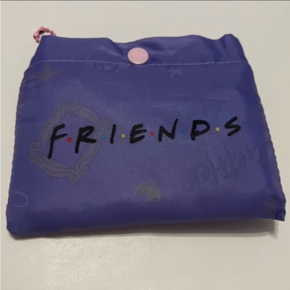 Friends TV Show / Series Licensed Reusable, Foldable Purple Tote, Bag, NEW - Picture 5 of 5